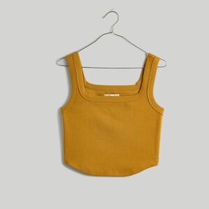 NWT Madewell Tailored Crop Tank in Sleekhold